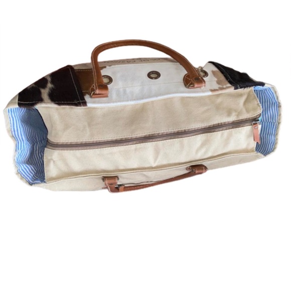 NWT - Clea Ray Capitol of Fashion Animal Print London Canvas Large Tote - Picture 6 of 6